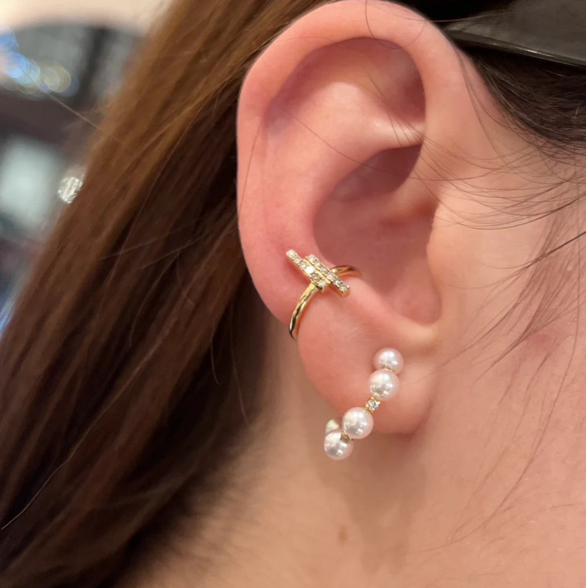 アコヤパール/ダイヤモンドピアス