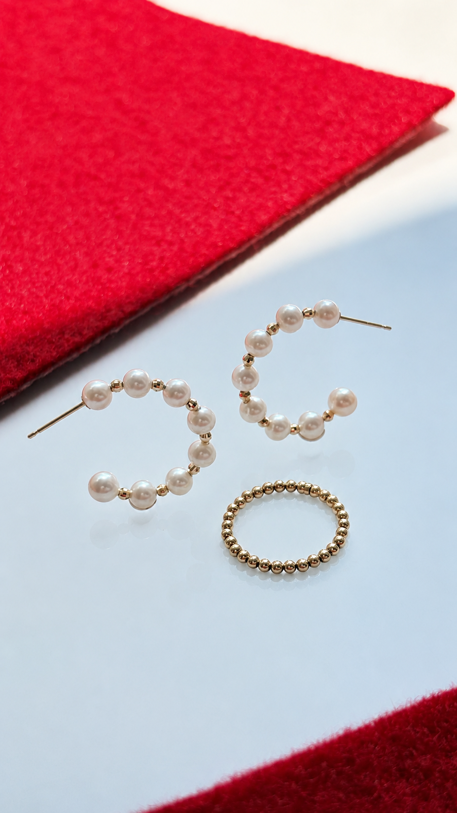 AKOYA PEARL WAVE HOOP