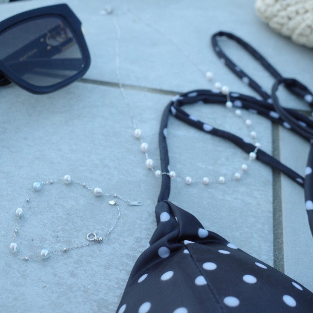 Akoya Pearl Station Necklace