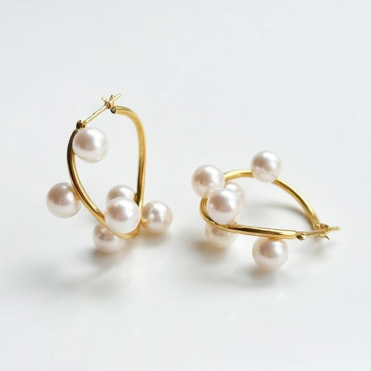 Multi Akoya Pearl Earings