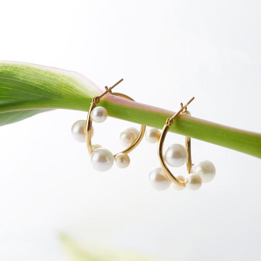 Multi Akoya Pearl Pierce