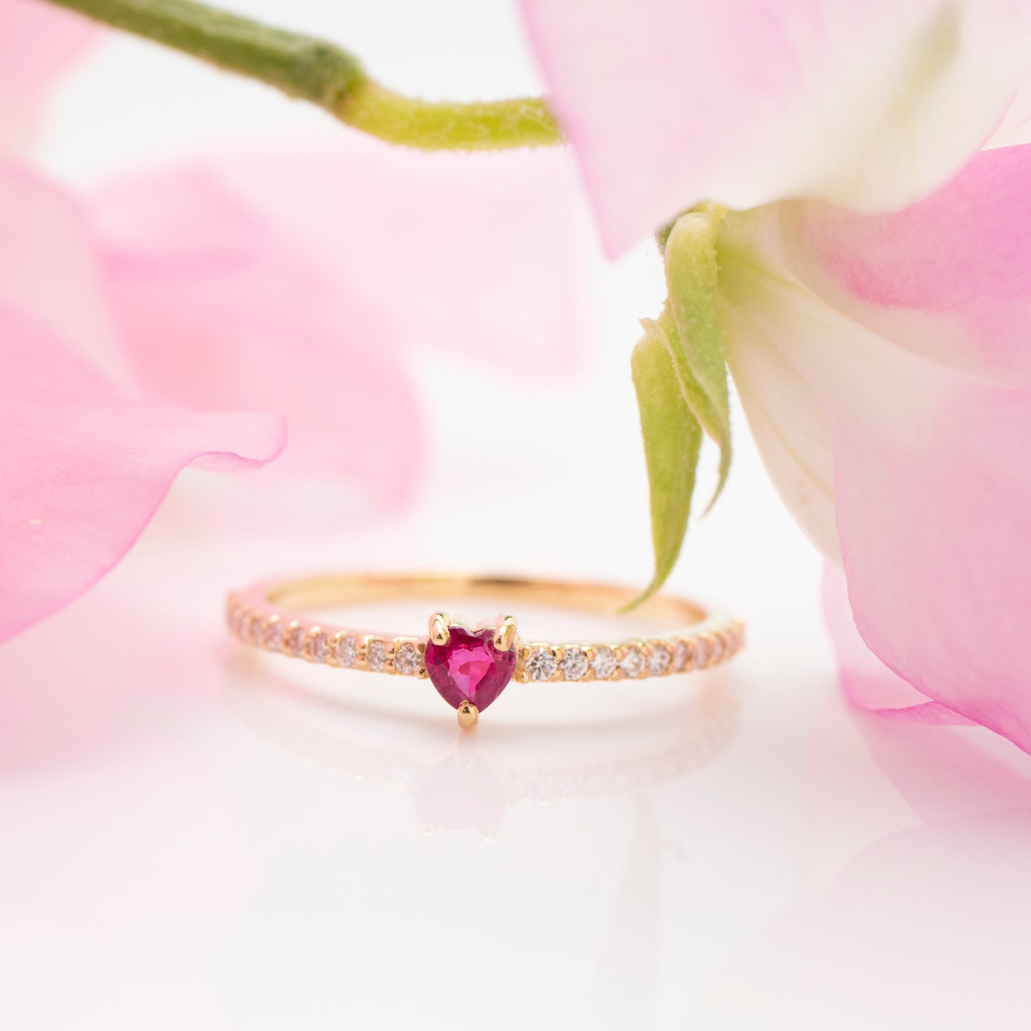 Louis&Lily【ルビー】ハートシェイプ(ダイヤモンド)