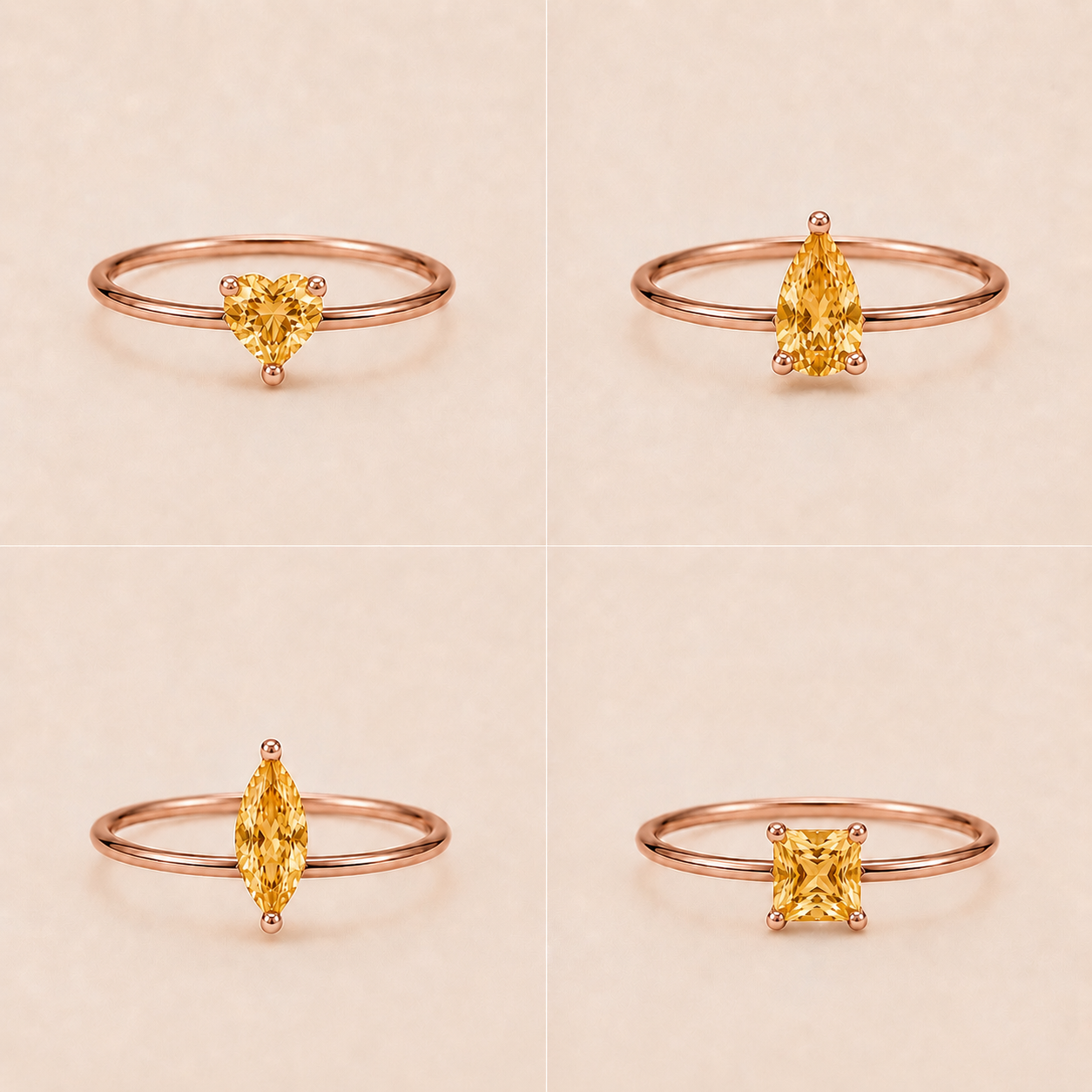 11月 Citrine  Ring