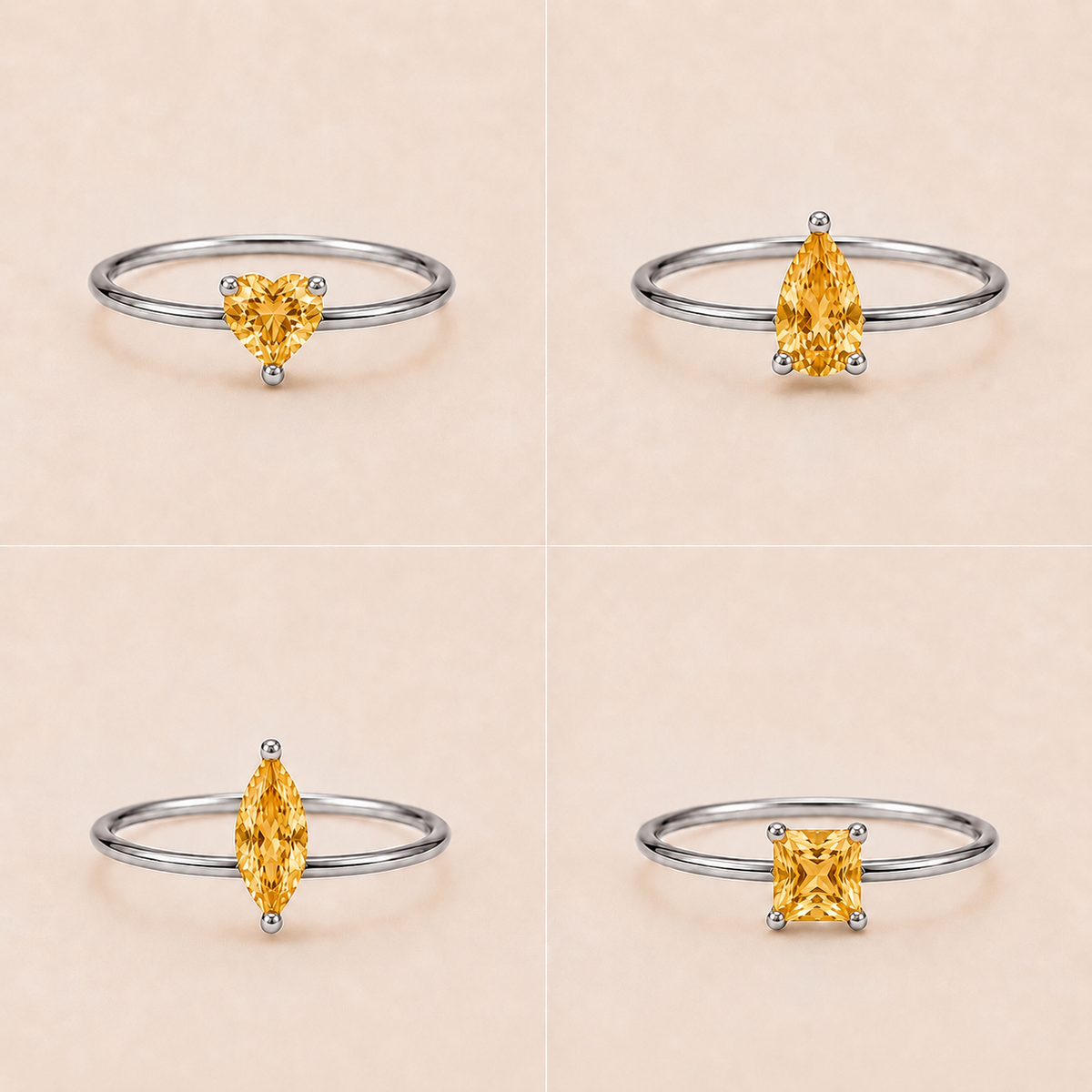11月 Citrine  Ring