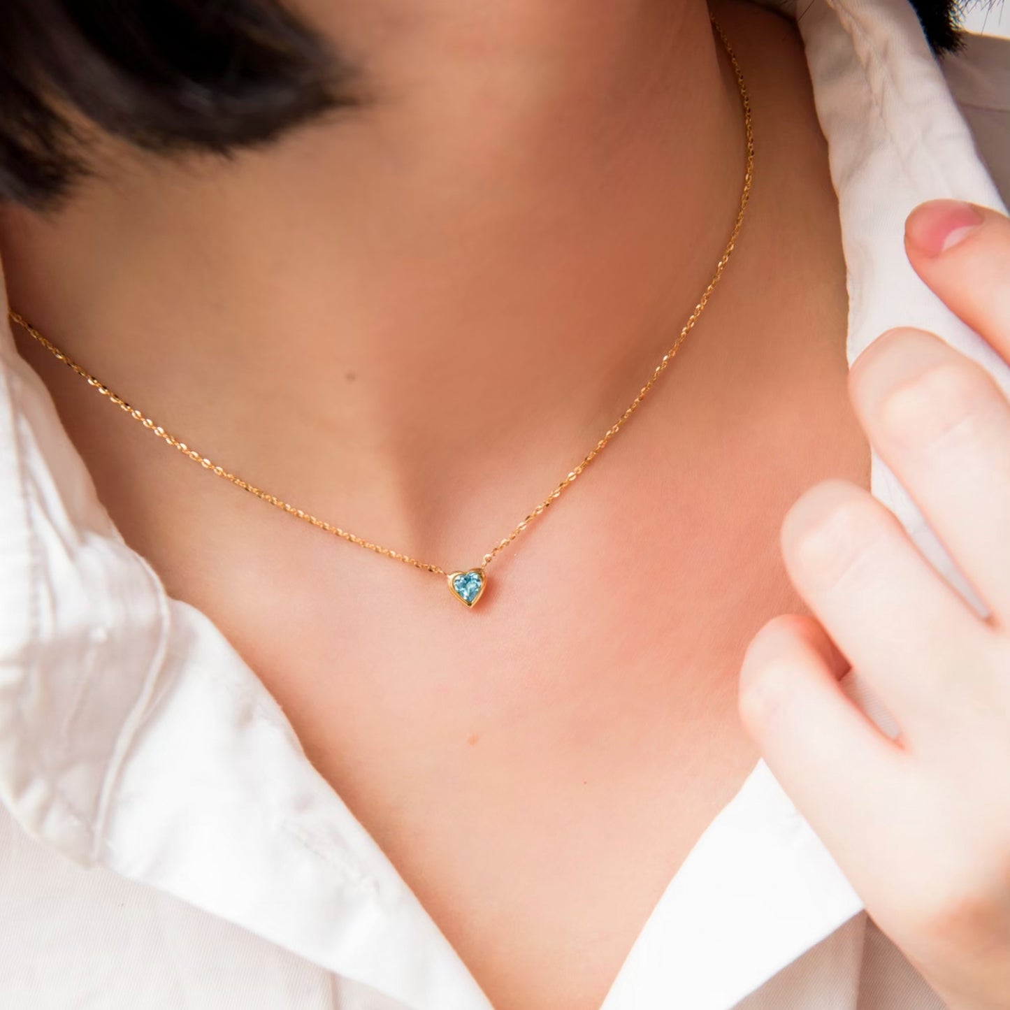 ツインハートネックレス