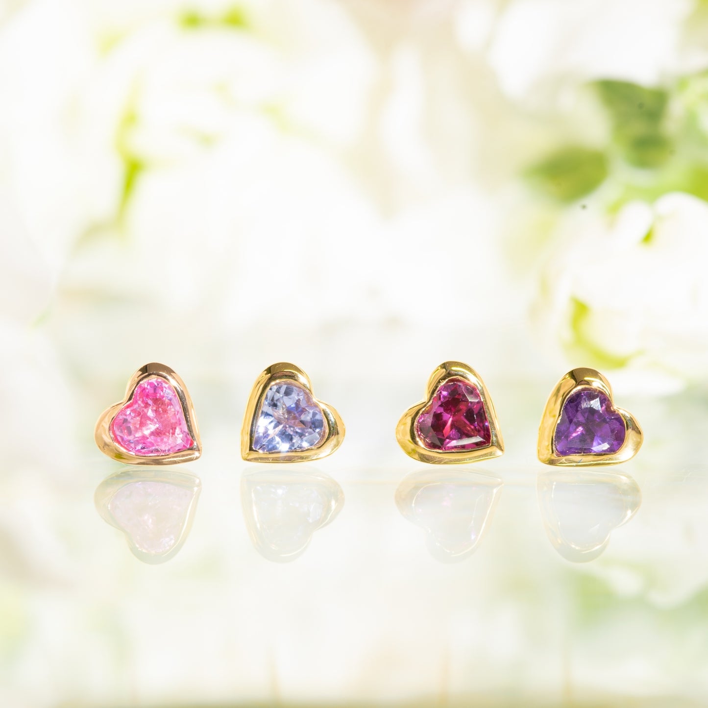 ツインハートピアス(片耳）