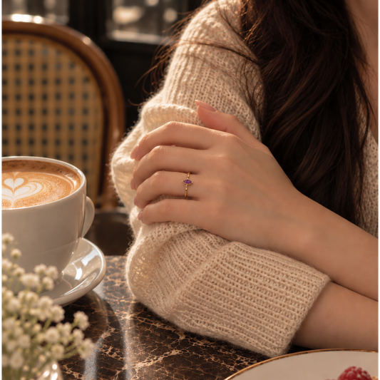 Marquise Birthstone Ring　【7~12月】