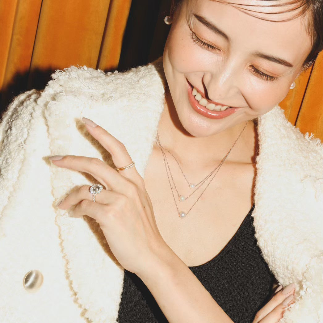 アコヤ3連ネックレス