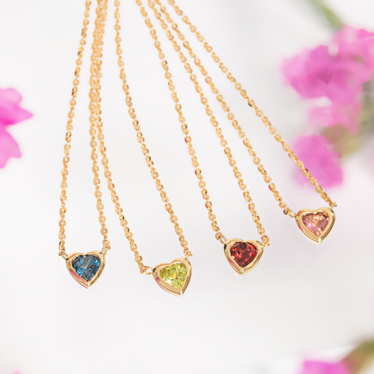 ツインハートネックレス