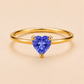 Heart Birthstone Ring　　【7月～12月】