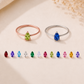 Pear Birthstone Ring　【1月～6月】