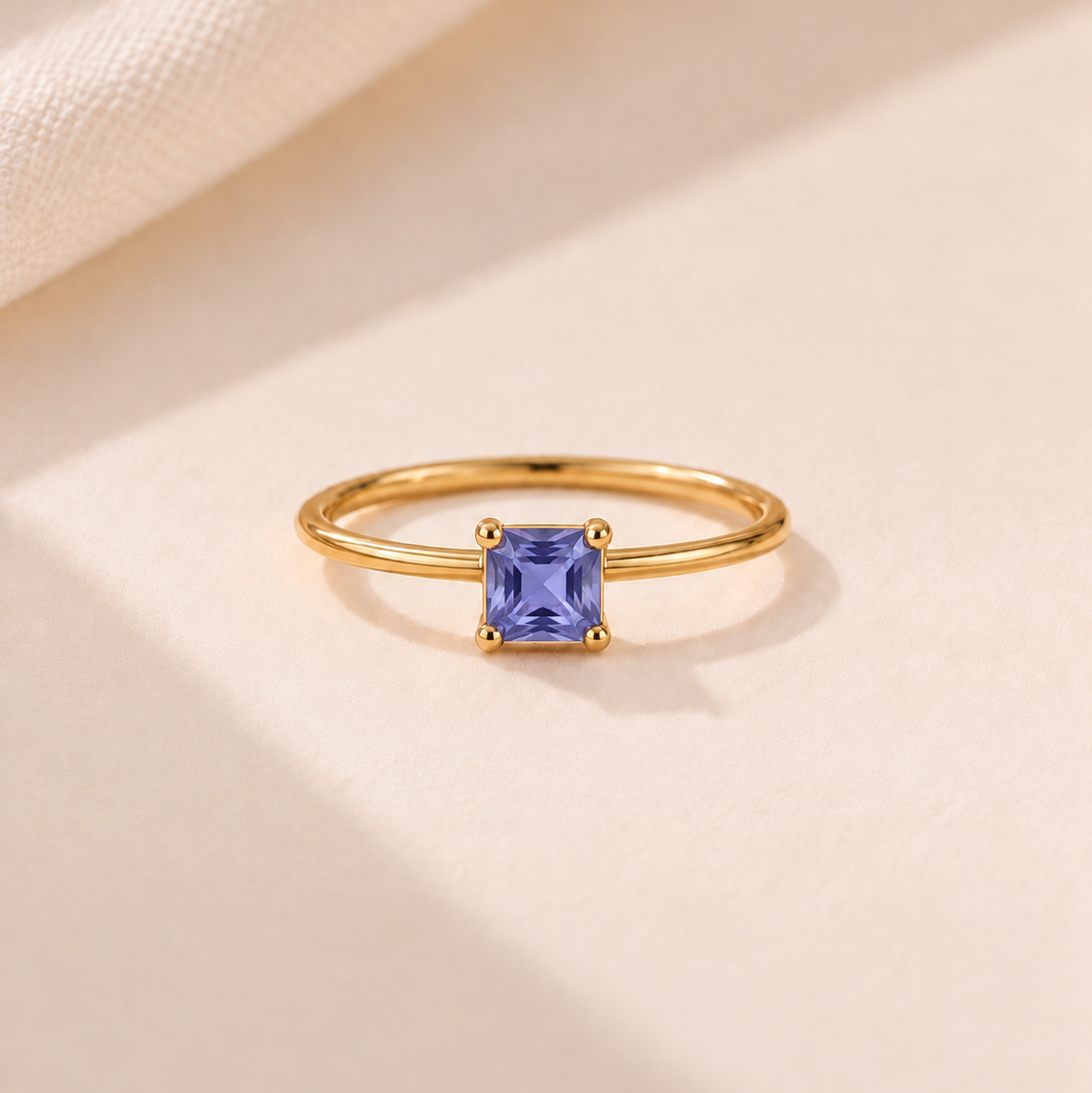 Princess Birthstone Ring　【7月~12月】