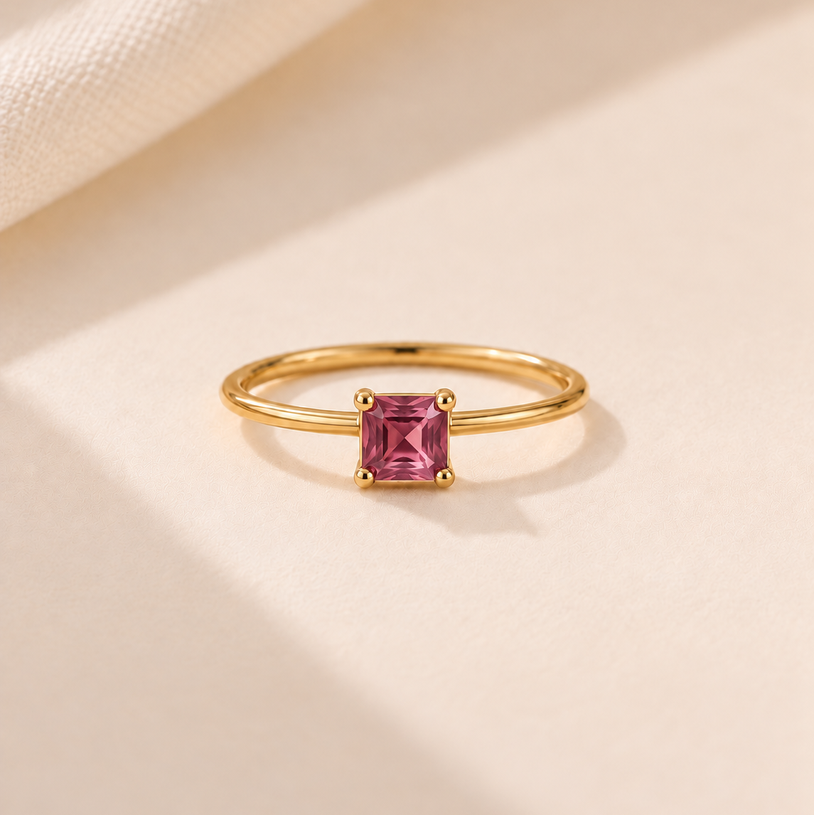 10月  Pink Tourmaline  Ring