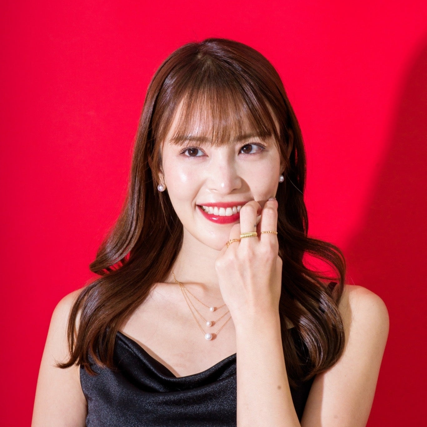 アコヤ3連ネックレス