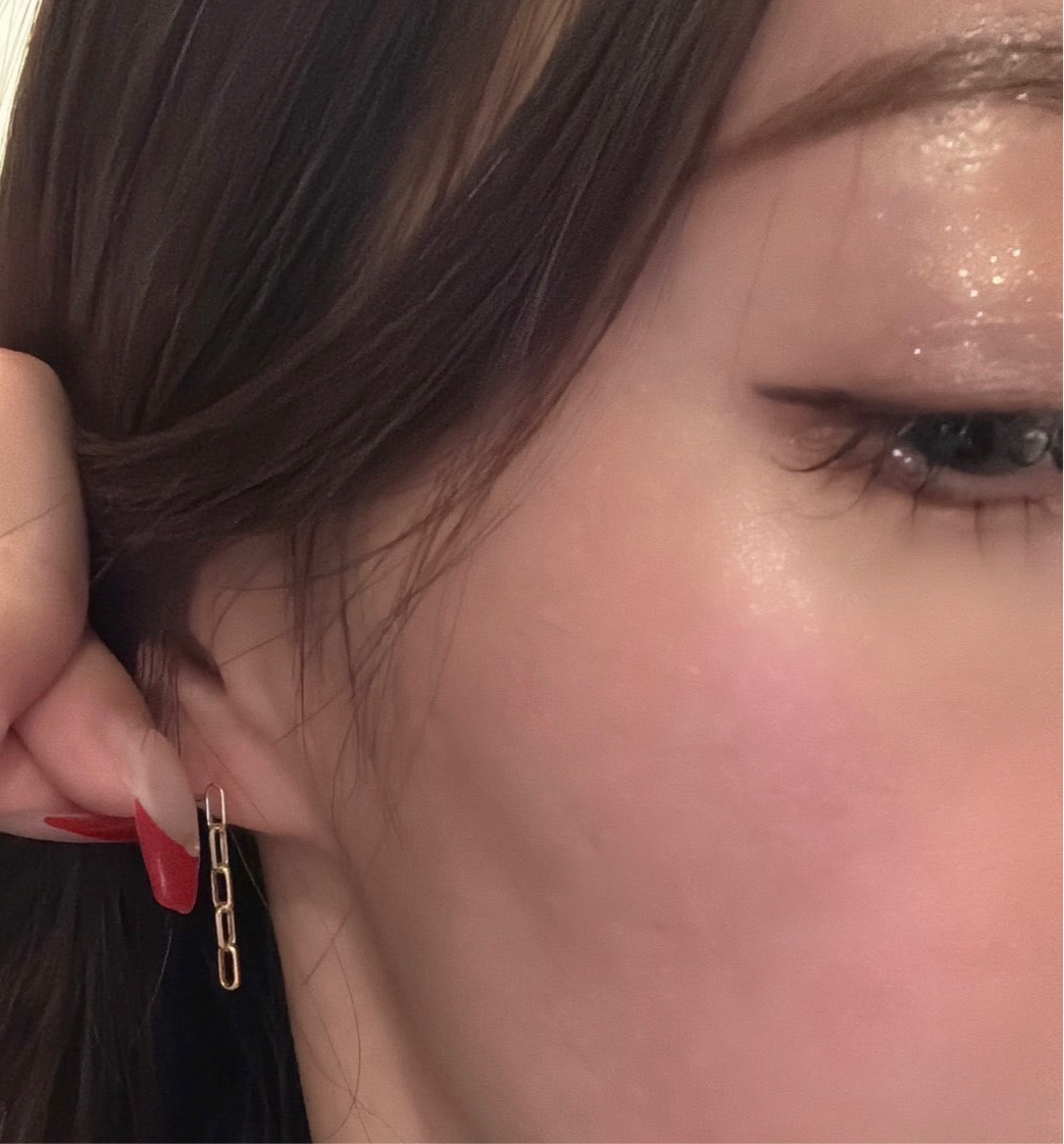 Crush Block Chain Earrings