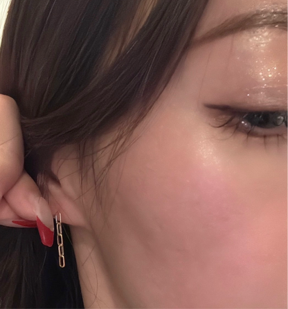 Crush Block Chain Earrings