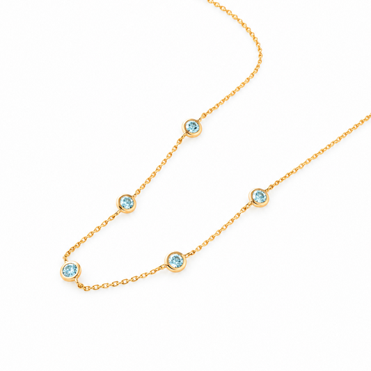 Color Diamond－ STATION NACKLACE