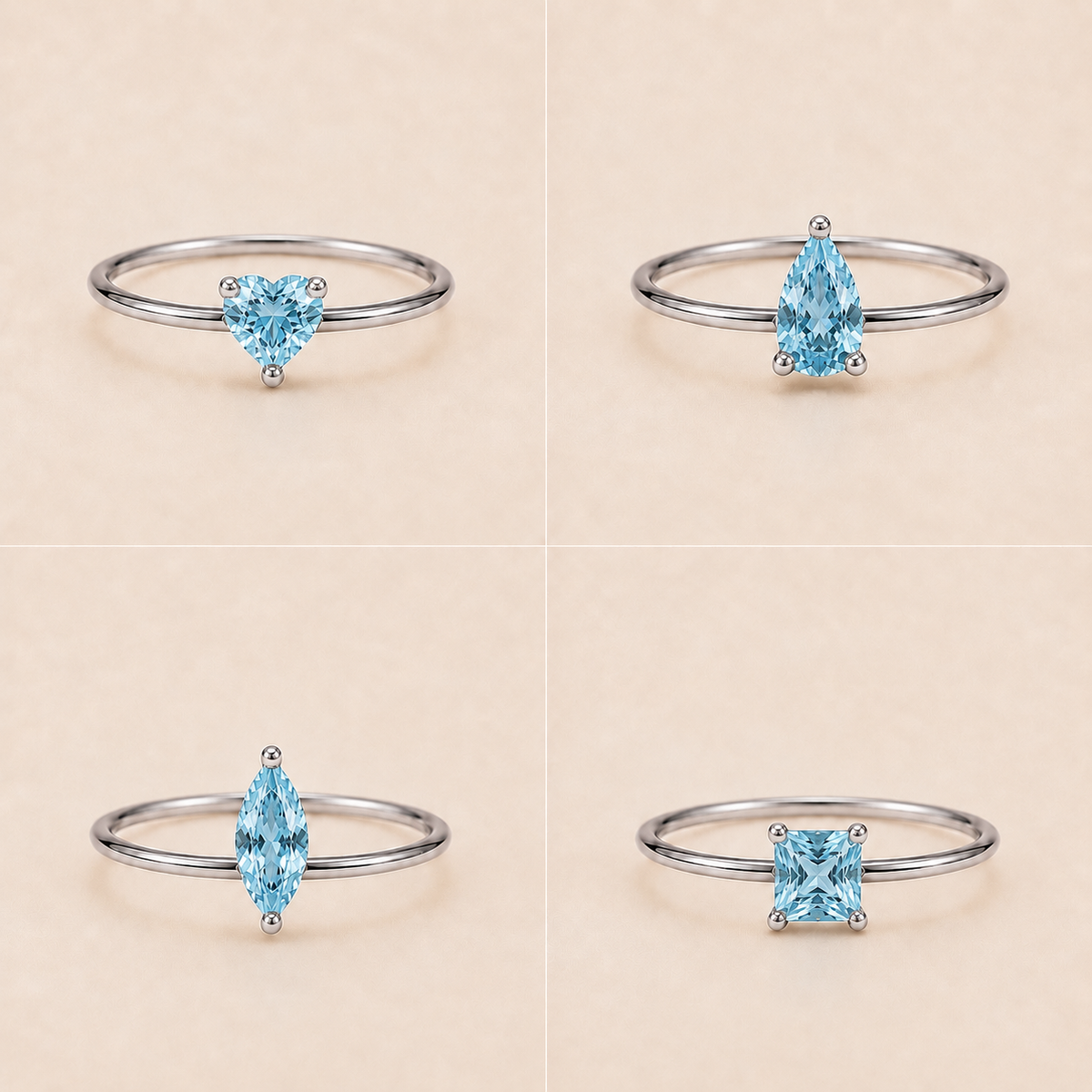 3月　Aquamarine  Ring