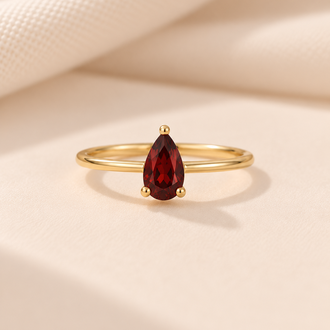 1月　Garnet stone Ring