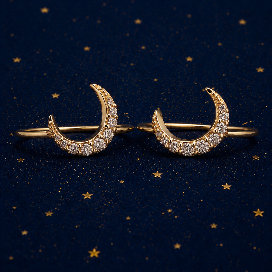 Moon Set （necklace& ring）  (Milky Way Wishes)