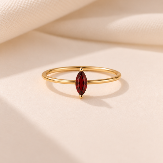 1月　Garnet stone Ring