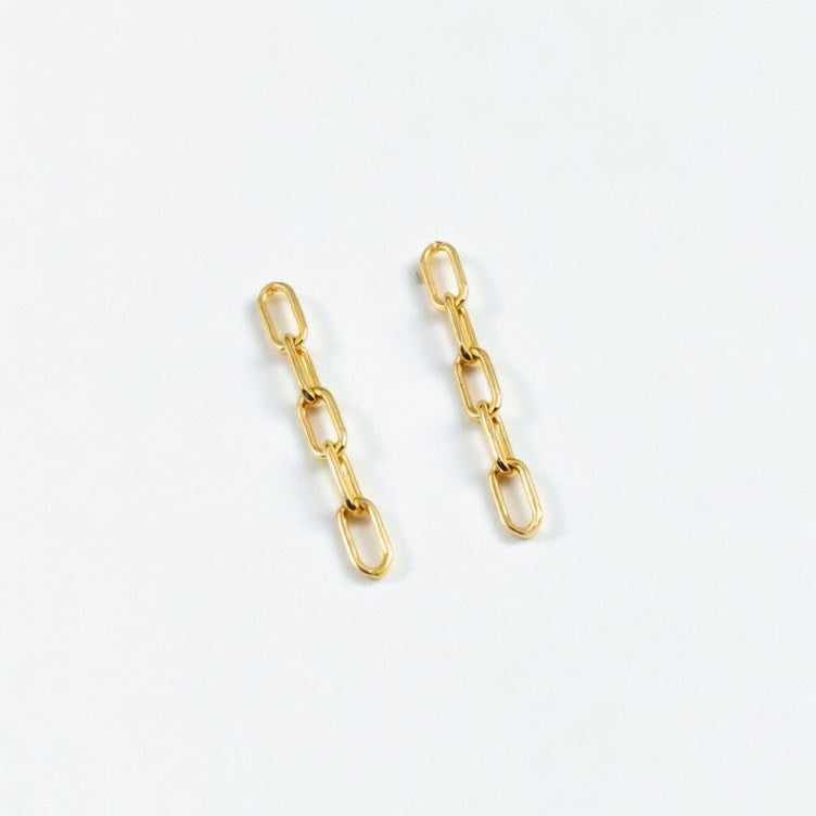 Crush Block Chain Earrings