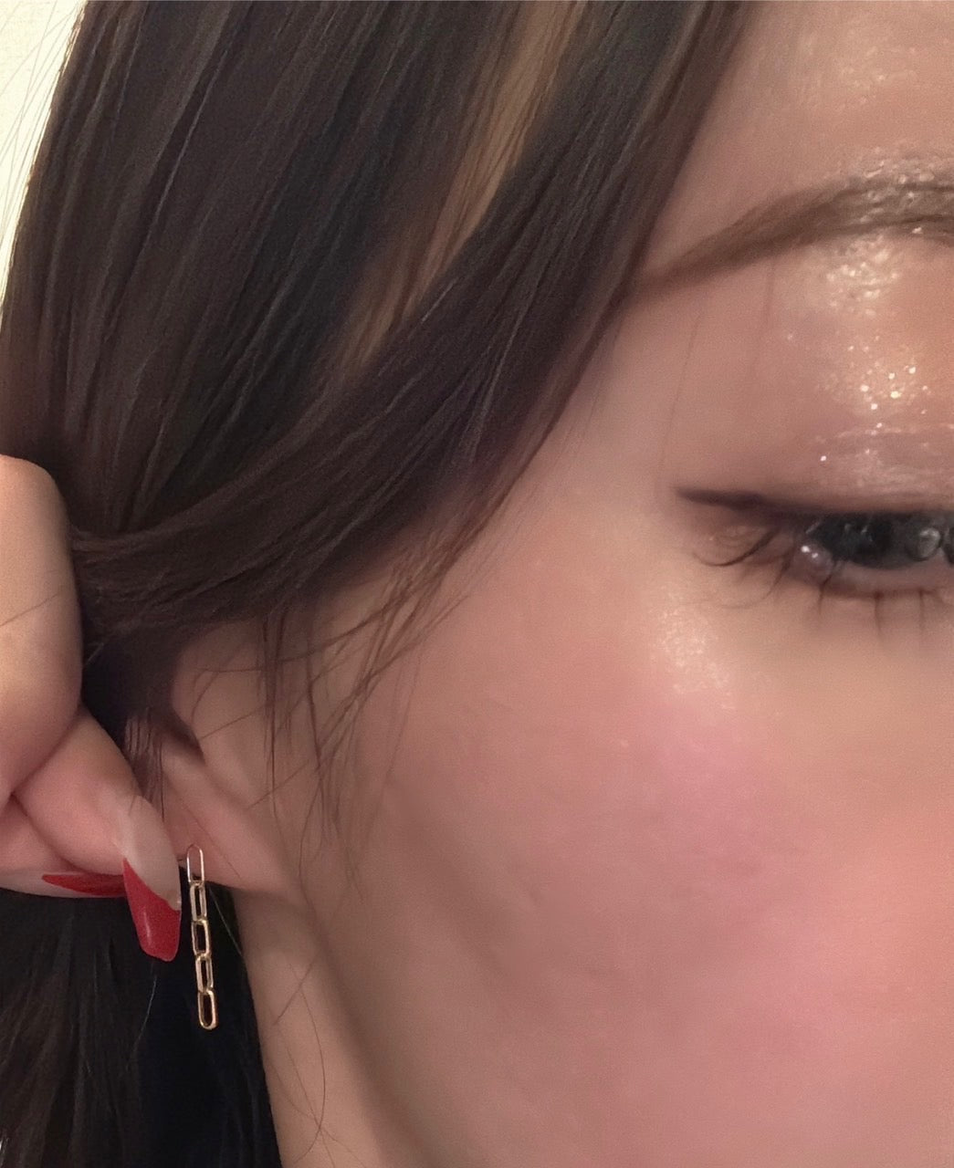 Crush Block Chain Earrings