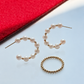 AKOYA PEARL WAVE HOOP