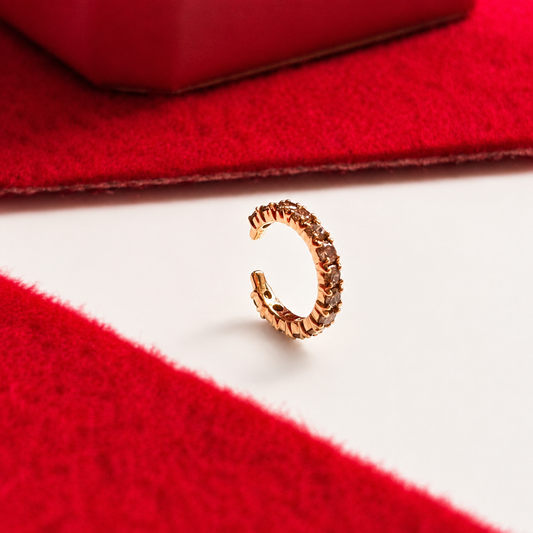 0.3Ct Brown Diamond Ear Cuff