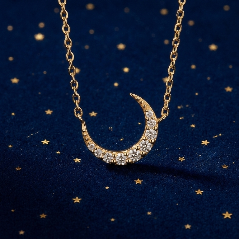 Moon Set （necklace& ring）  (Milky Way Wishes)