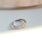 Oval Shape Yellow Diamond Ring