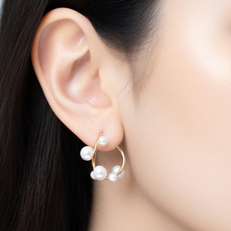 Multi Akoya Pearl Earings