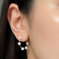 Pearl Tree Hoop Earrings
