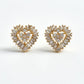Diamond Heart Earrings