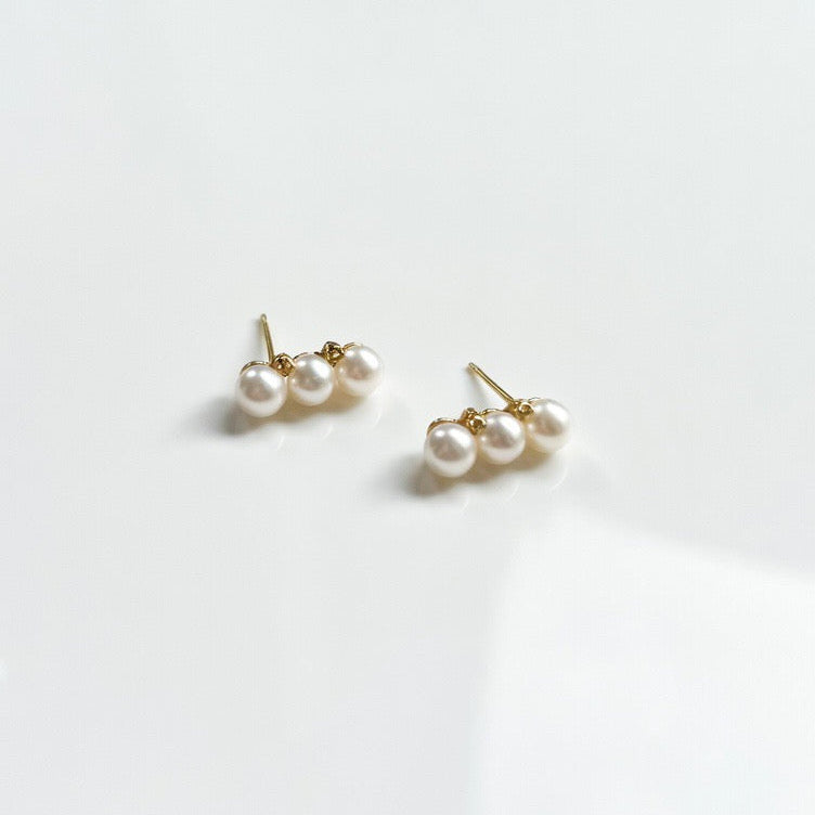 AKOYA PEARL TRINITY EARING
