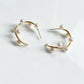 AKOYA PEARL WAVE HOOP