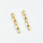 Crush Block Chain Earrings