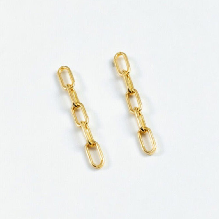 Crush Block Chain Earrings