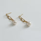 Akoya Pearl Chain Earings