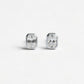 Emerald Cut Diamond Earrings
