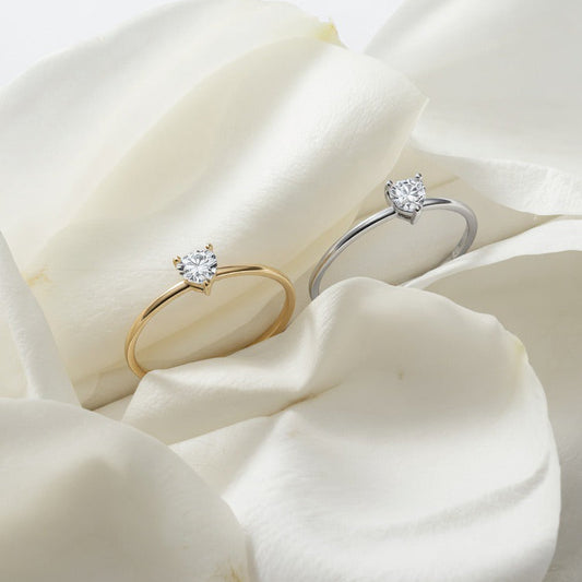 Heart Solitaire Diamond Ring