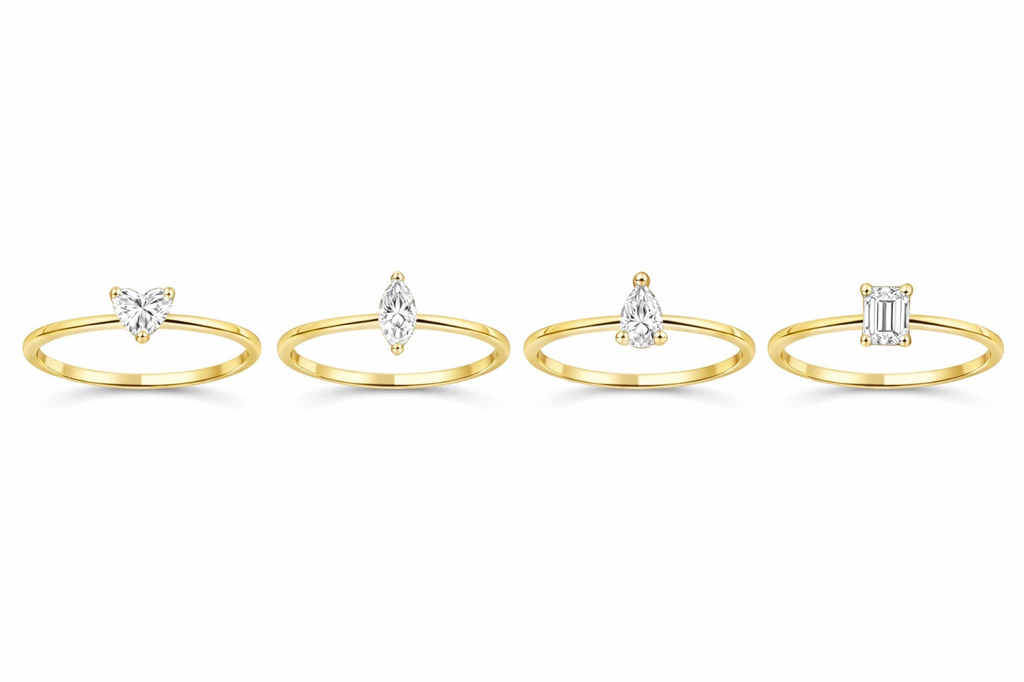 【princess Solitaire Diamond Ring】