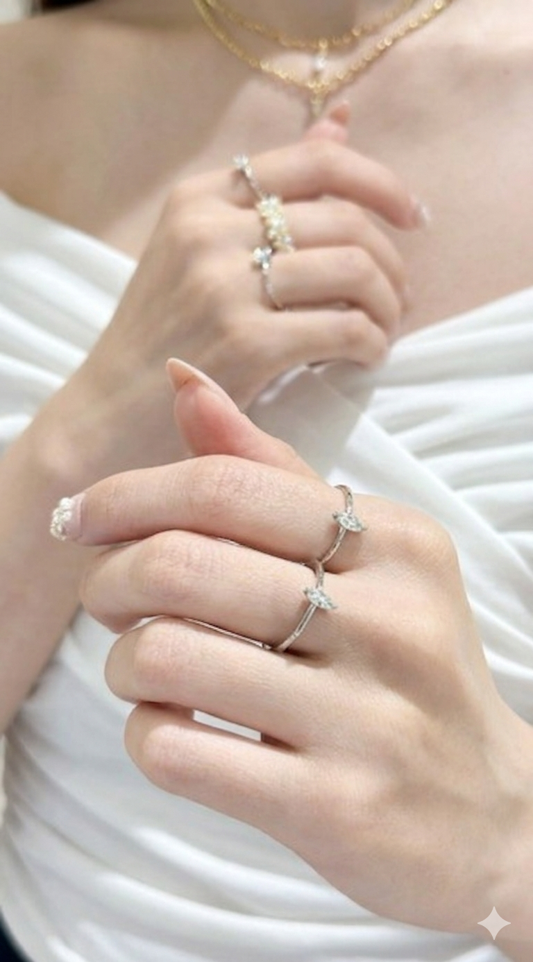 Marquise Solitaire Diamond Ring