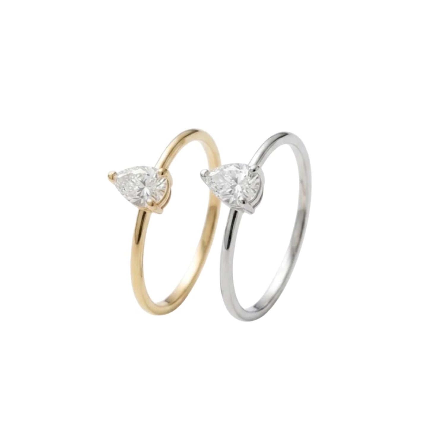 Pear Solitaire Diamond Ring
