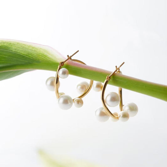 Multi Akoya Pearl Pierce