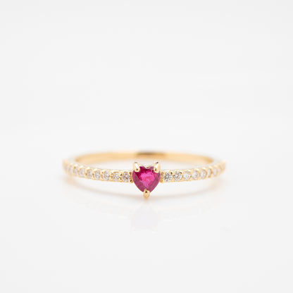 Louis&Lily【ルビー】ハートシェイプ（ダイヤモンド）