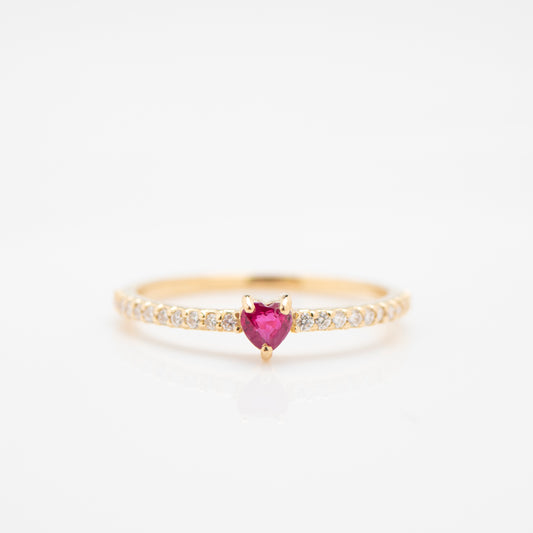 Louis&Lily【ルビー】ハートシェイプ（ダイヤモンド）