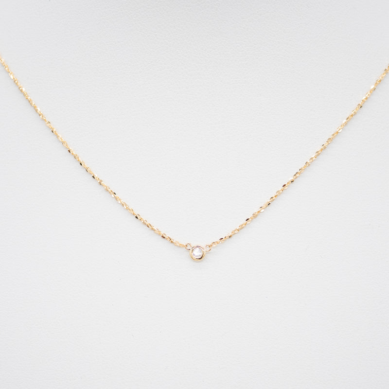 【一粒ダイヤモンド】ネックレス 0.06ct
