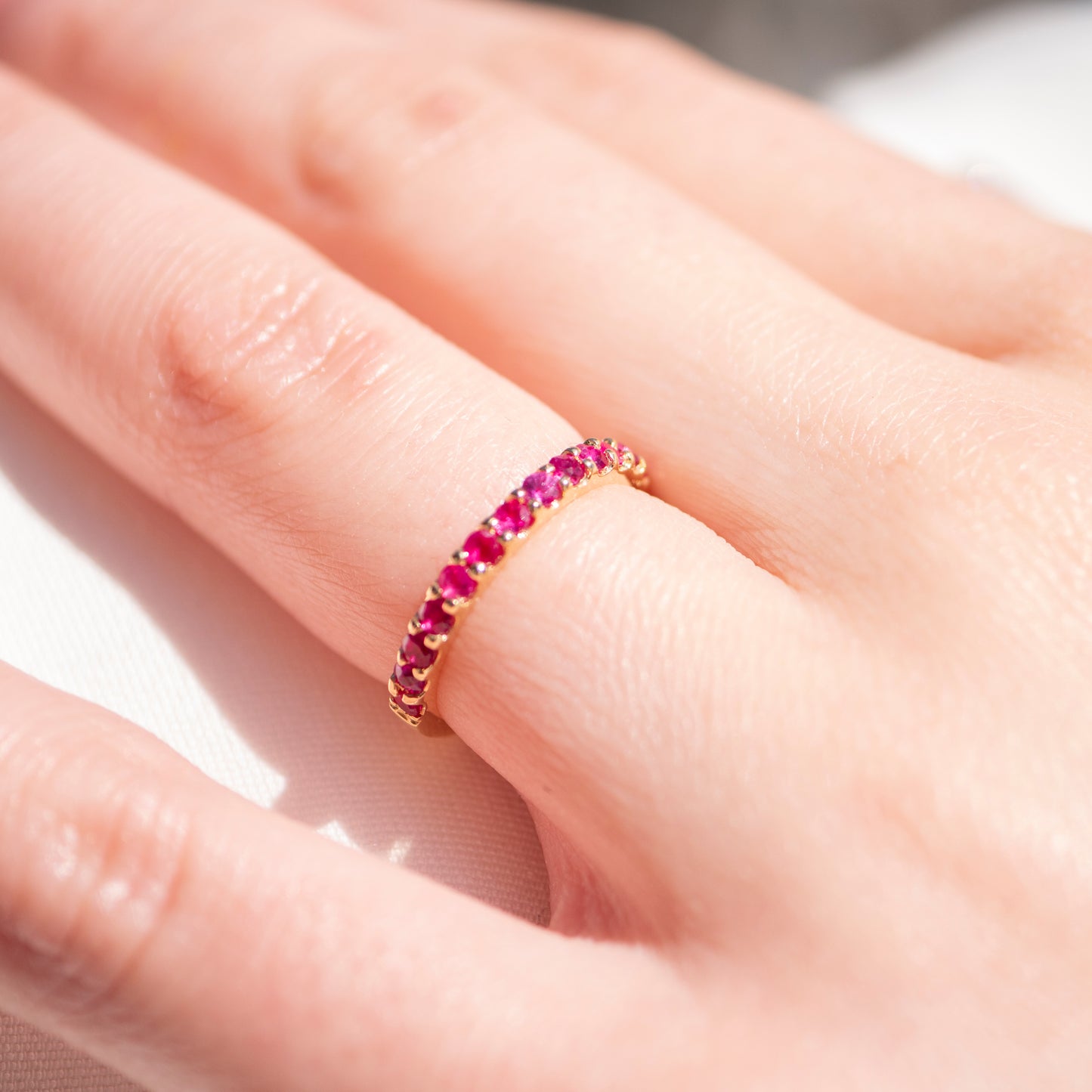 プレシャスエターナルリング【ルビー】