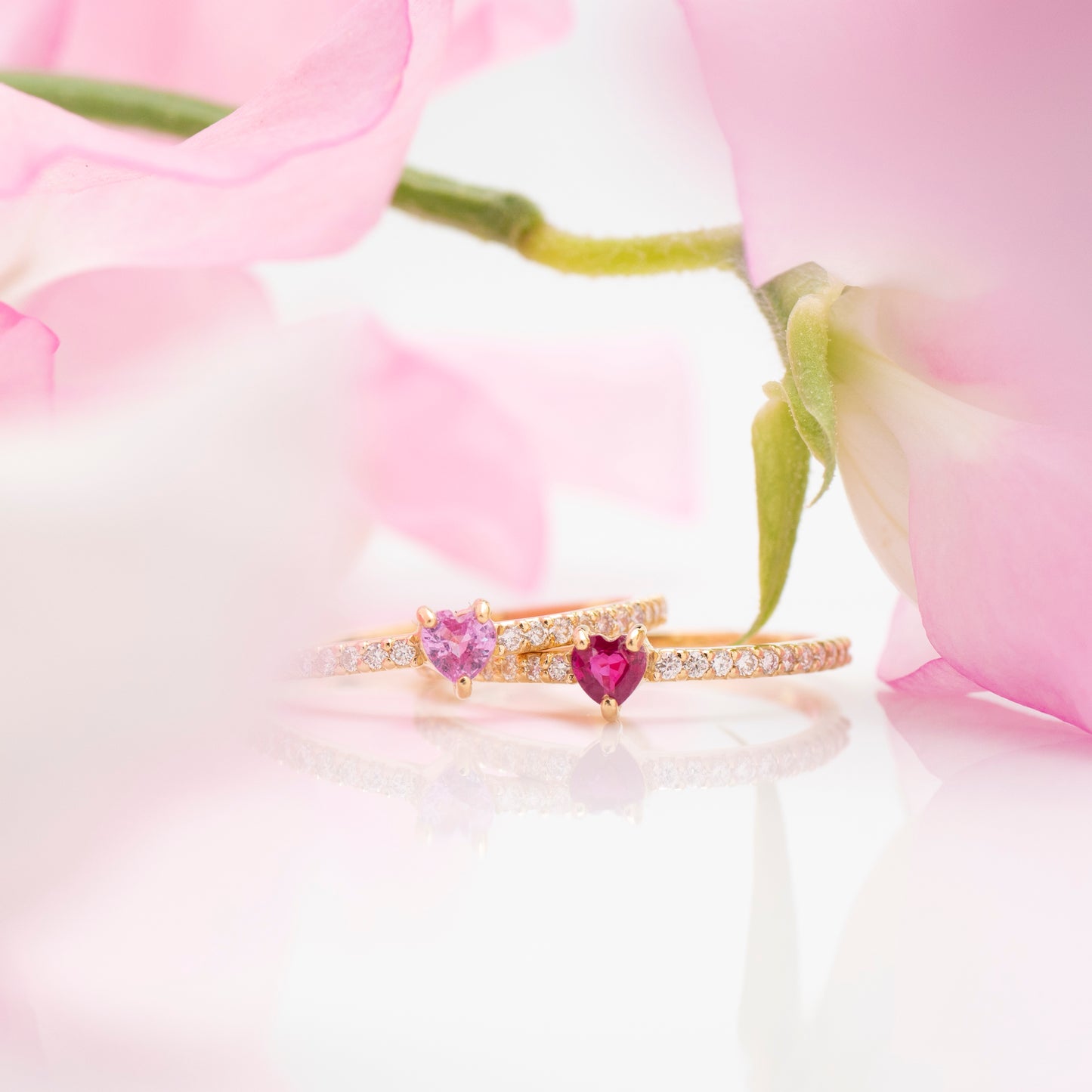 Louis&Lily【ルビー】ハートシェイプ（ダイヤモンド）